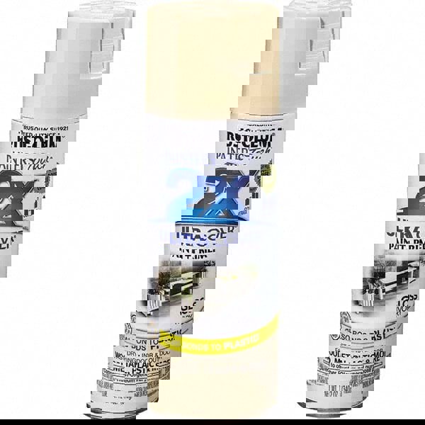 Enamel Spray Paint: Ivory, Gloss, 12 oz