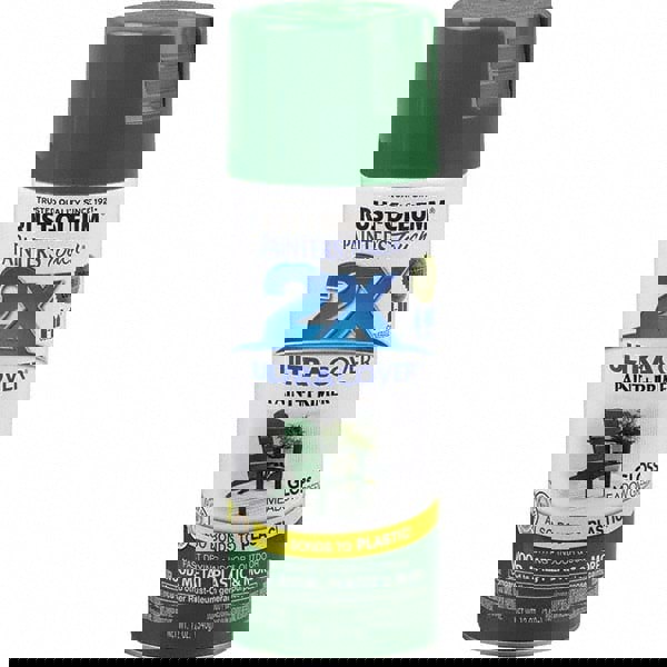 Enamel Spray Paint: Meadow Green, Gloss, 12 oz