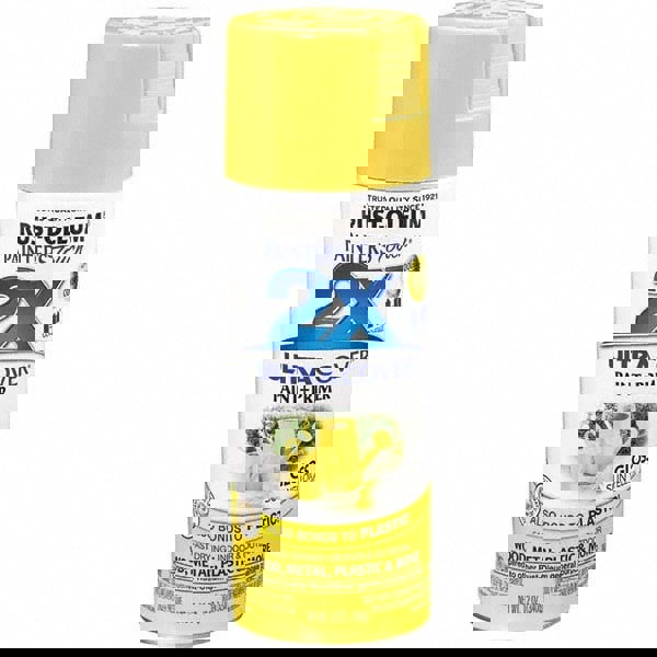 Enamel Spray Paint: Sun Yellow, Gloss, 12 oz