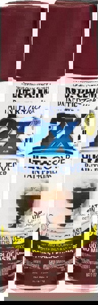 Enamel Spray Paint: Claret Wine, Satin, 12 oz