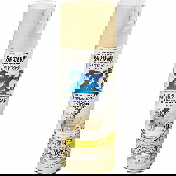 Enamel Spray Paint: Ivory Silk, Satin, 12 oz