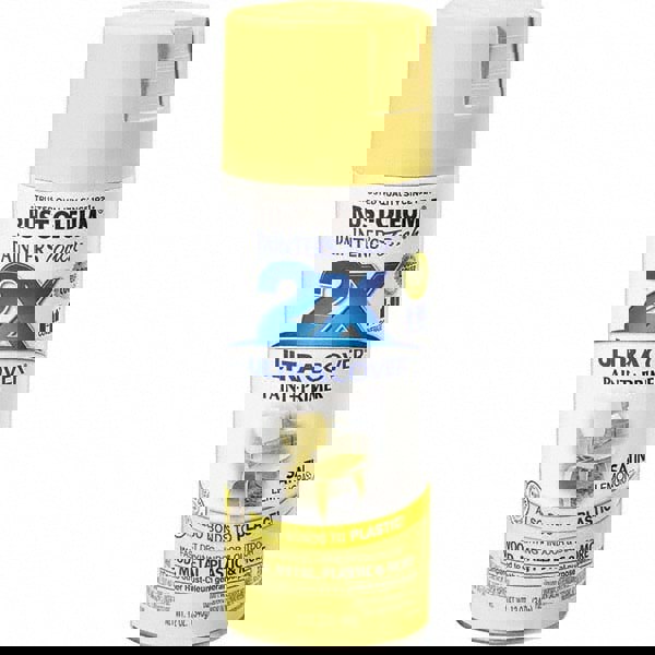 Enamel Spray Paint: Lemon Grass, Satin, 12 oz