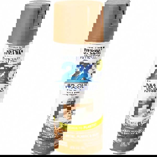 Enamel Spray Paint: Warm Caramel, Satin, 12 oz