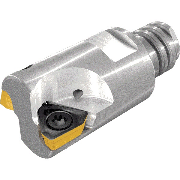 Indexable Square-Shoulder End Mills; Maximum Depth of Cut (mm): 3.50 ; Cutter Style: HM390 ; Shank Diameter (Decimal Inch): 0.3770 ; Shank Diameter (mm): 9.60 ; Insert Holding Method: Screw ; Maximum Ramping Angle: 2