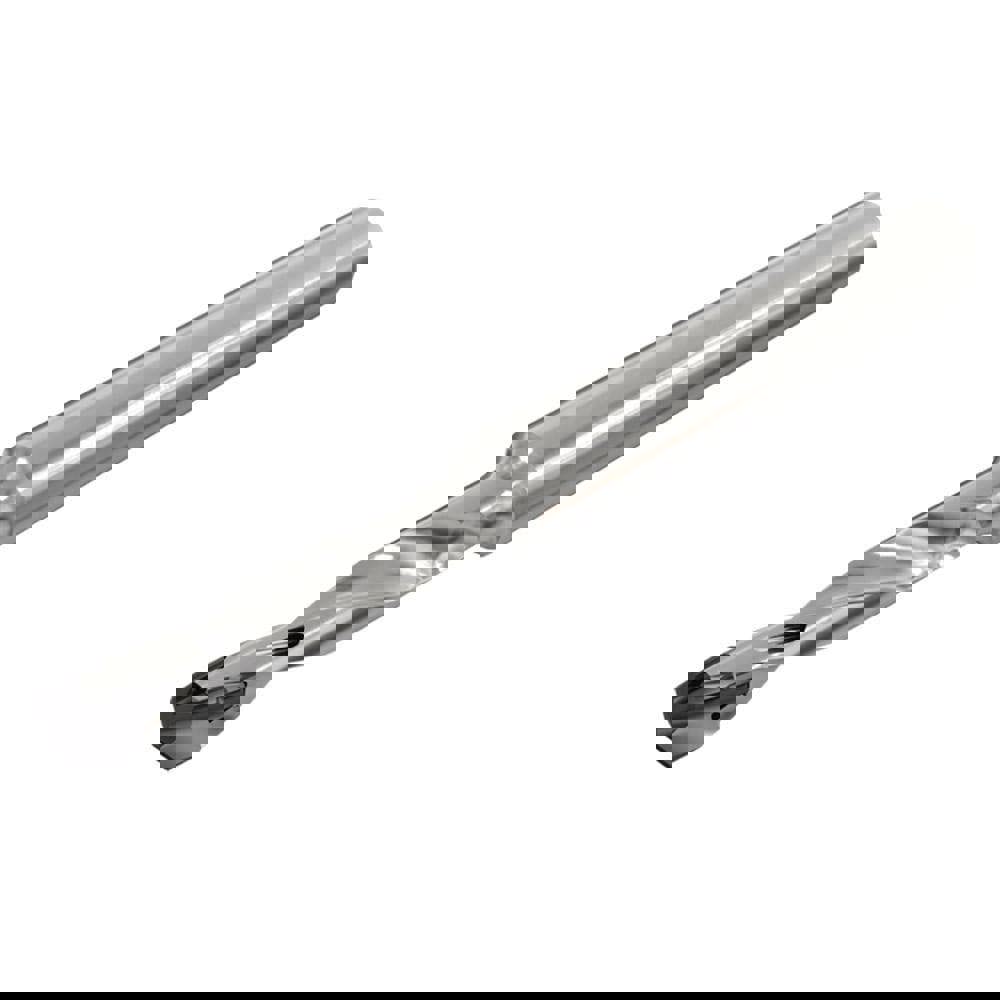 Replaceable-Tip Drill: 4.5 to 4.9 mm Dia, 14.16 mm Max Depth, 6 mm Straight-Cylindrical Shank
