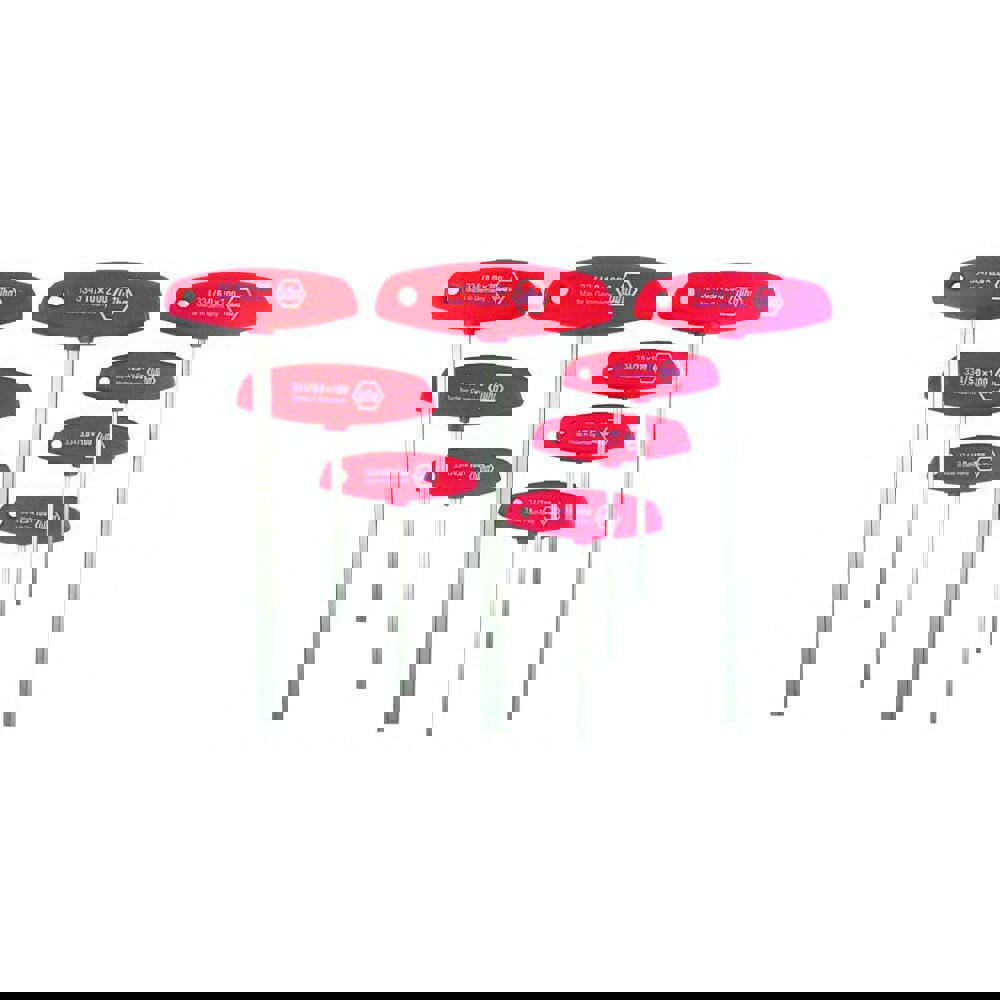 8 Piece, T-Handle Cushion Grip Hex Key Set