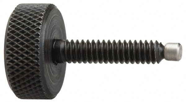1215 Steel Thumb Screw: 3/8-16, Knurled Head