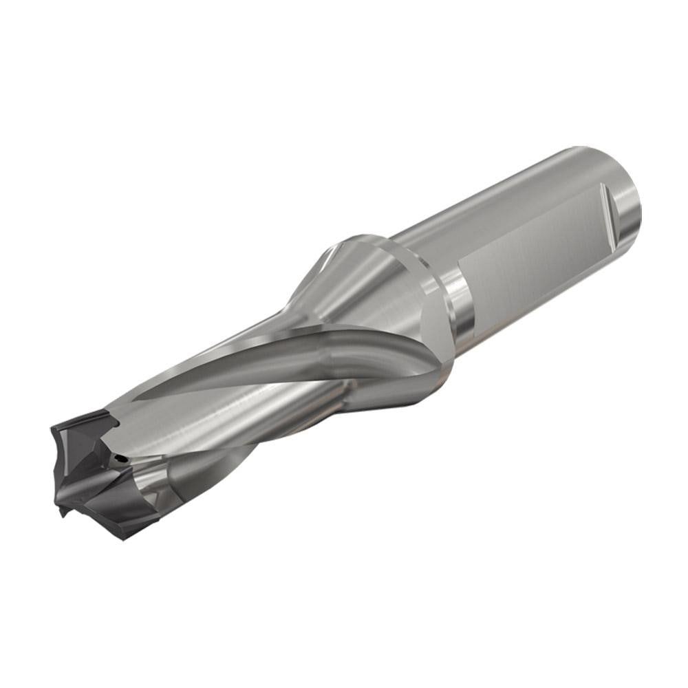 Replaceable-Tip Drill: 14.5 to 14.9 mm Dia, 24.85 mm Max Depth, 16 mm Flatted Shank
