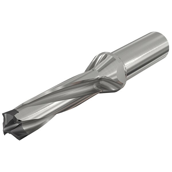 Replaceable-Tip Drill: 16 to 16.9 mm Dia, 57.3 mm Max Depth, 20 mm Straight-Cylindrical Shank
