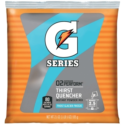 Activity Drink: 21 oz, Packet, Glacier Freeze, Powder, Yields 2.5 gal