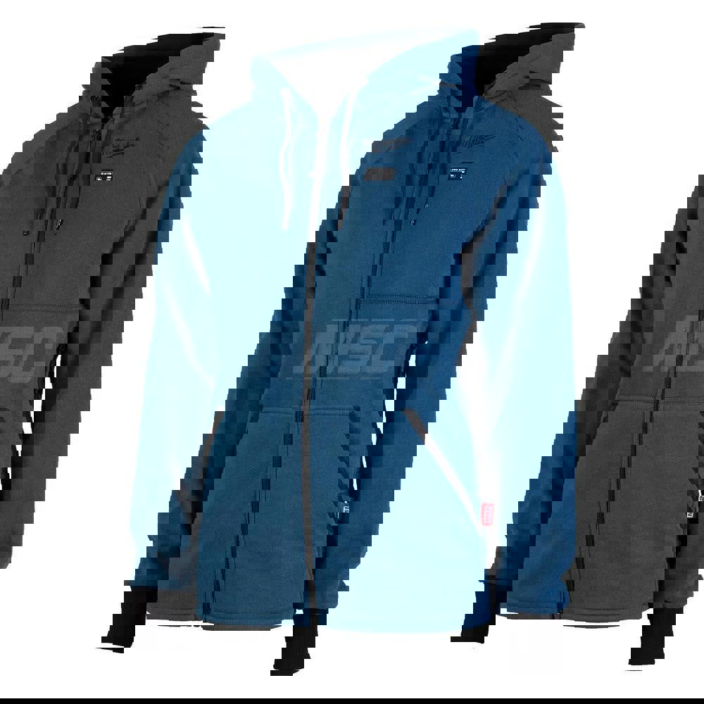 Hooded: Size Large, Polyester, Zipper Closure