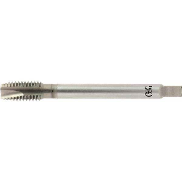 Spiral Point Tap: #2-56 UNC, 2 Flutes, Plug, 2B Class of Fit, Powdered Metal, HR Coated