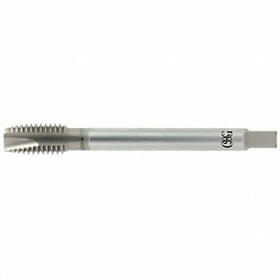 Spiral Point Tap: 7/16-20 Metric, 3 Flutes, Plug, Powdered Metal, HR Coated