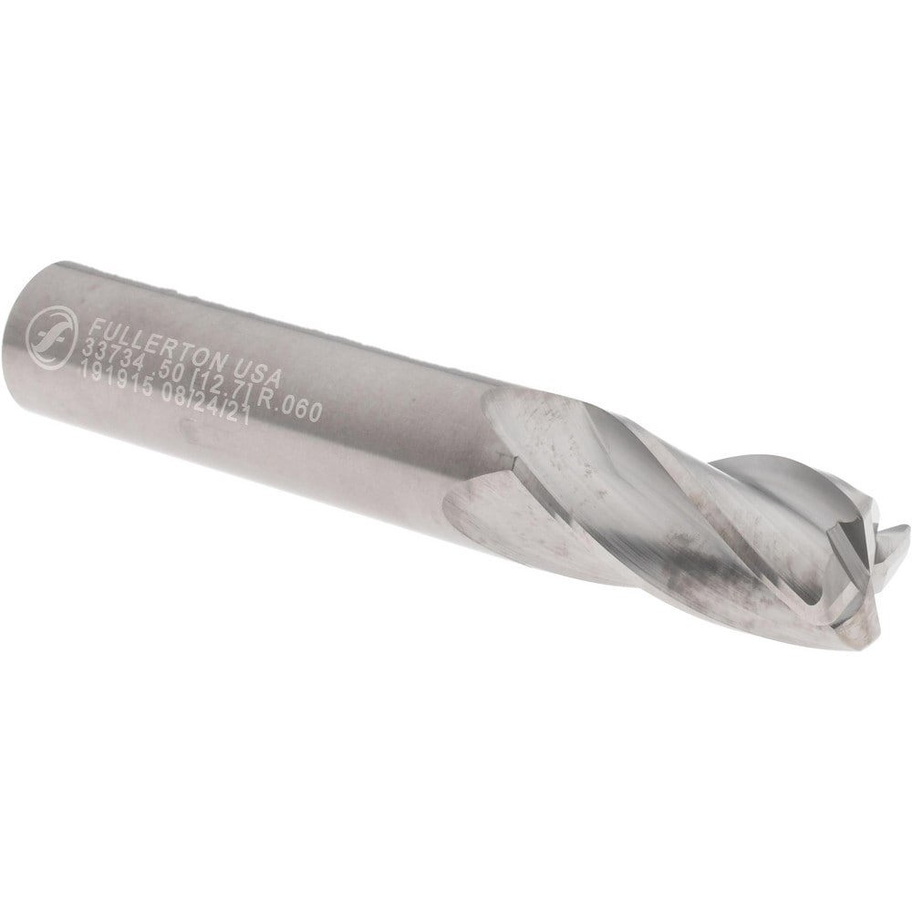 Corner Radius End Mill: 1/2