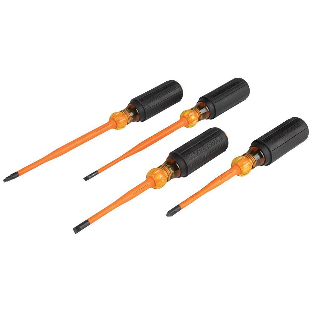 Screwdriver Sets; Screwdriver Types Included: Cabinet; Phillips; Square ; Number Of Pieces: 4 ; Features: Slim Profile Tips