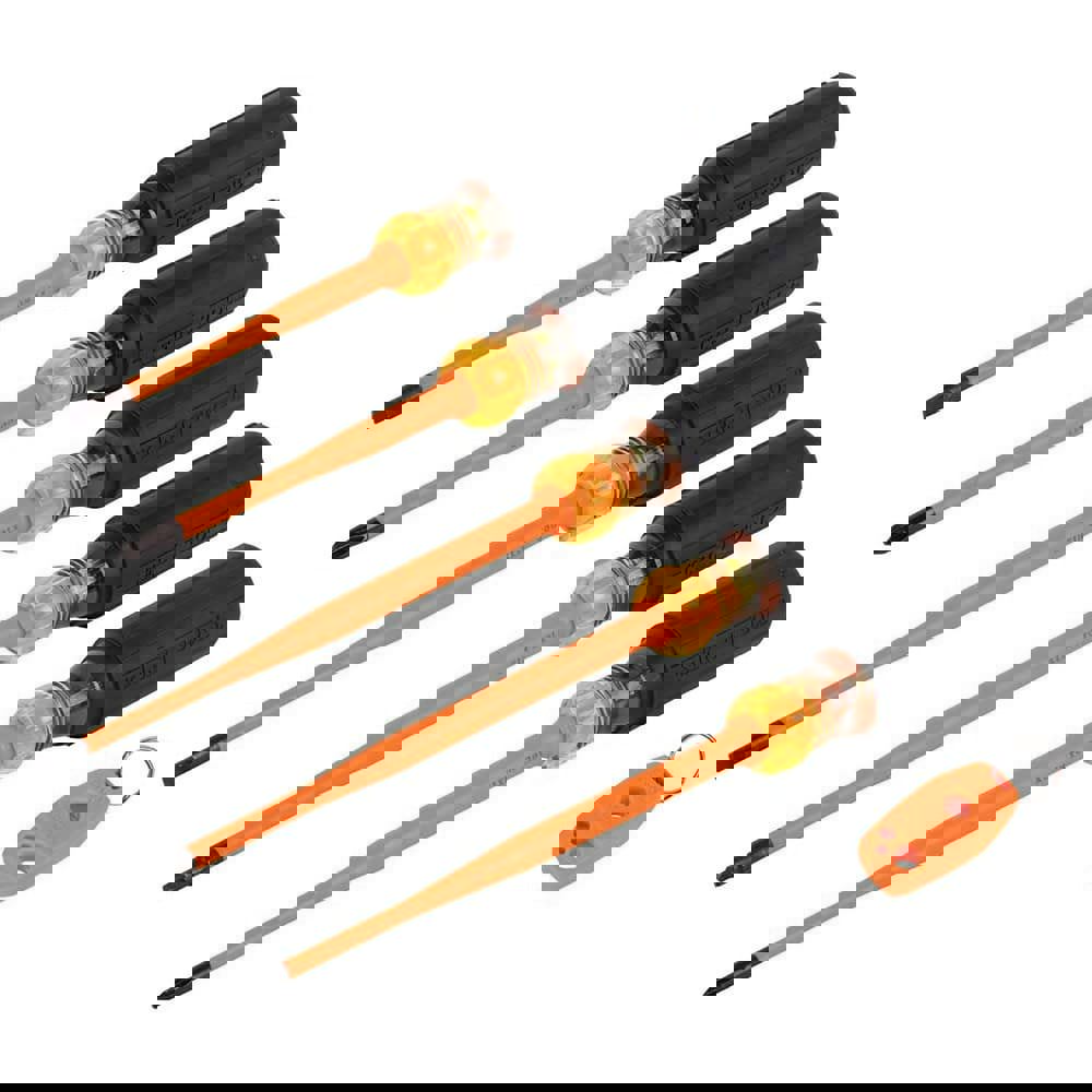 Screwdriver Sets; Screwdriver Types Included: Cabinet; Phillips; Square ; Number Of Pieces: 6 ; Insulated: Yes ; Features: Slim Profile Tips; Magnetizer