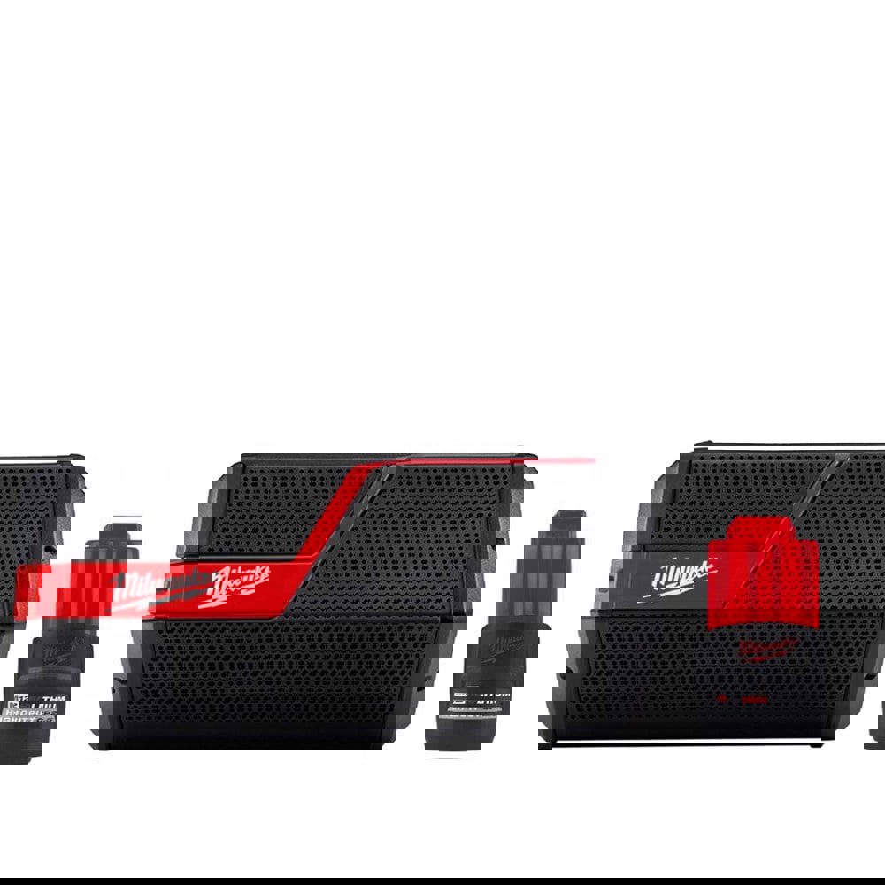 Job Site Radios; Job Site Radio Type: Bluetooth Speaker ; Power Type: Battery ; Display Type: None ; Batteries Included: Yes ; Battery Size: CP 2.0 ; Battery Chemistry: Lithium-ion