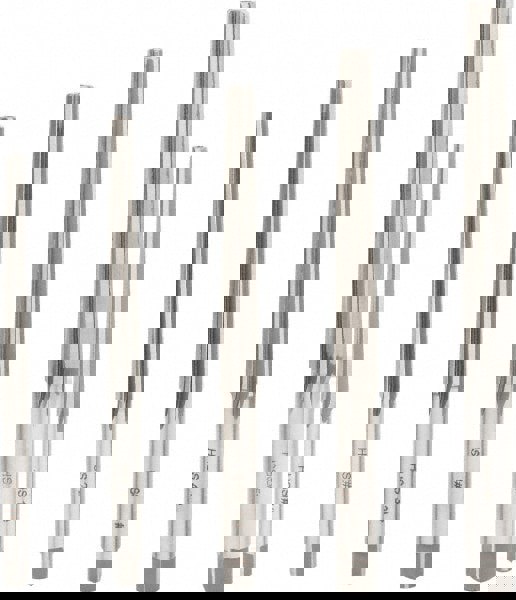 5 Piece, #1 to #5 Taper, Straight Shank, Brown & Sharpe Finishing Taper Reamer Set