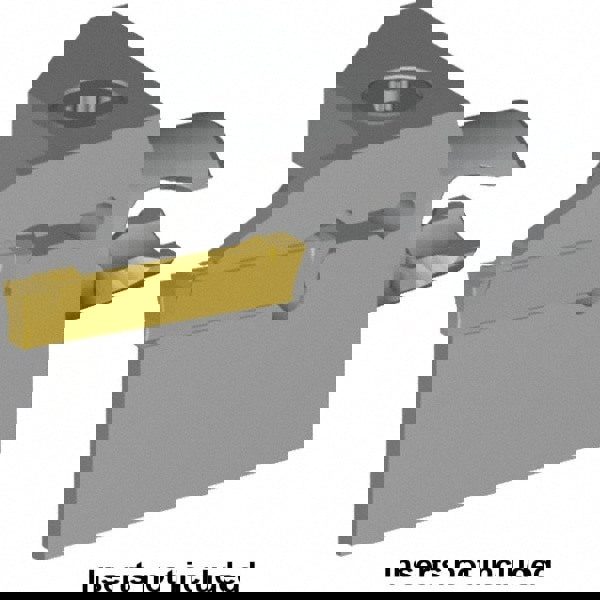Modular Grooving Head: Left Hand, Cutting Head, System Size KM16, Uses A4S Inserts