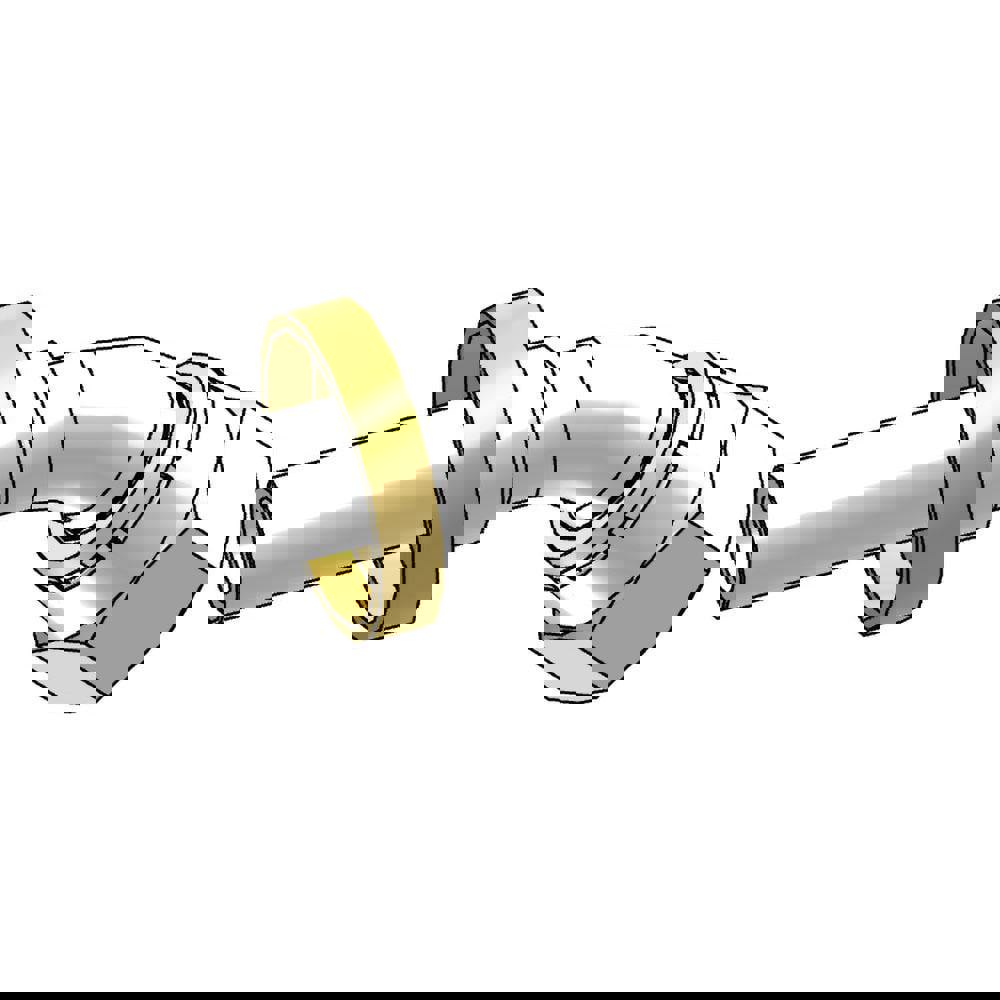 Hydraulic Hose Female JIC 37 deg Swivel Fitting: 9.50 mm Hose ID, Hose Size 6, 9/16-18 Thread