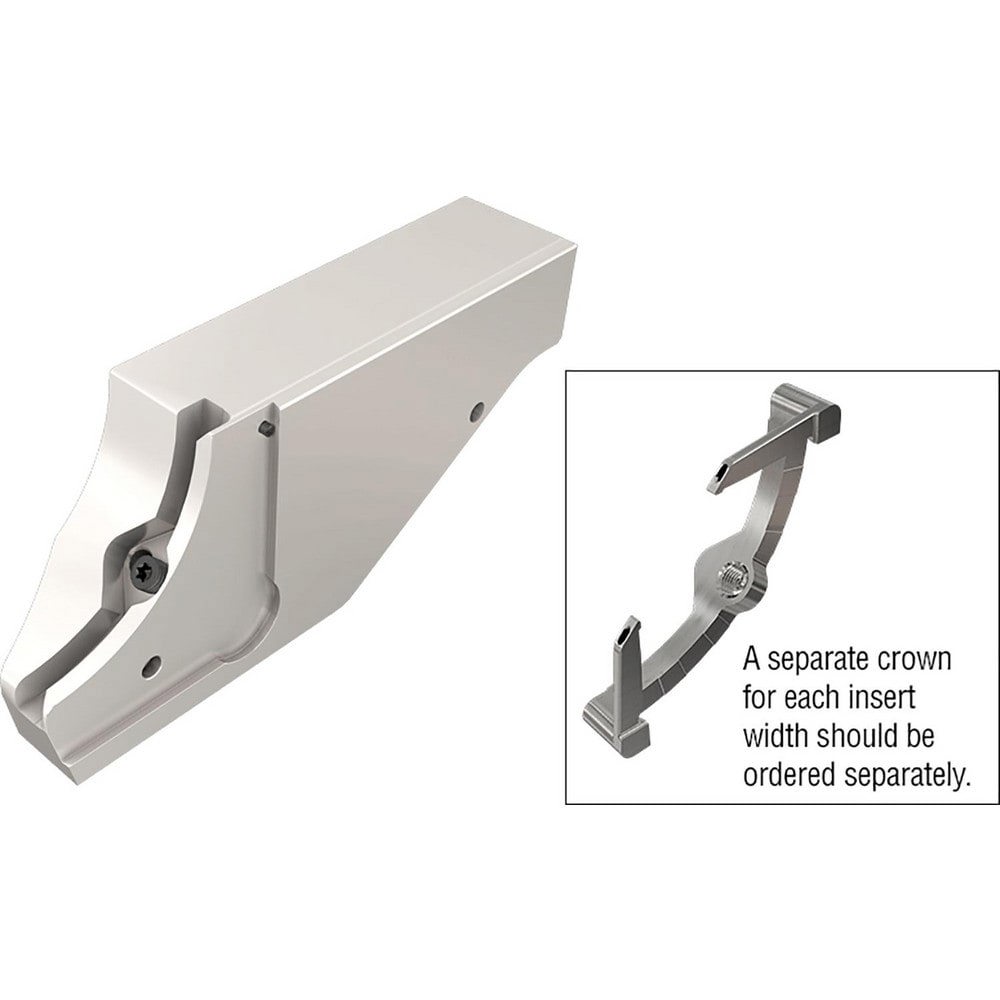Cut-Off Blade Holders; Blade Width: 3.00mm ; Blade Height: 49.00mm ; Cutting Direction: Neutral ; Overall Width: 27 ; Overall Height: 55.00mm ; Overall Length: 129.00