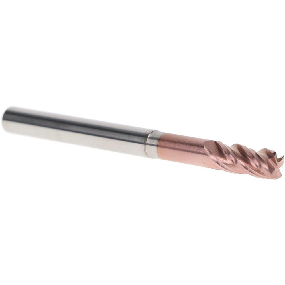 Corner Radius End Mill: 1/4