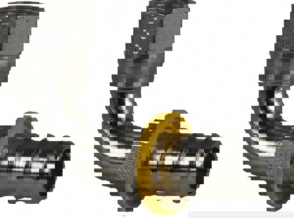 Hydraulic Hose Short Drop Female JIC Swivel 90 deg Elbow: 15.90 mm Hose ID, Hose Size 10, 7/8-14 Thread