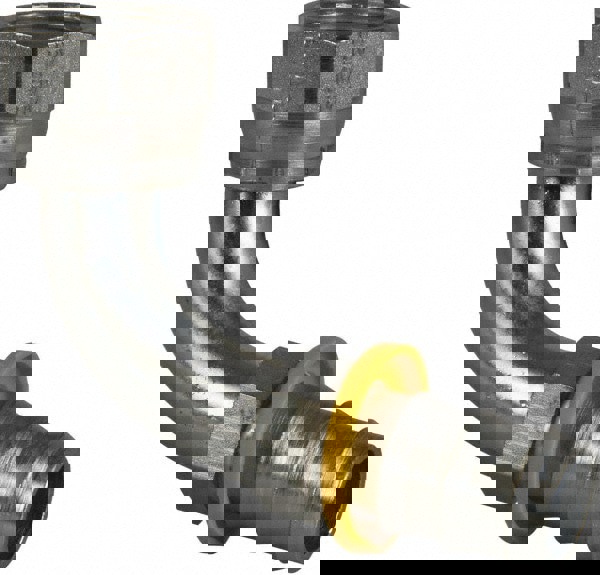 Hydraulic Hose Short Drop Female JIC Swivel 90 deg Elbow: 19.10 mm Hose ID, Hose Size 12, 1-1/16-12 Thread