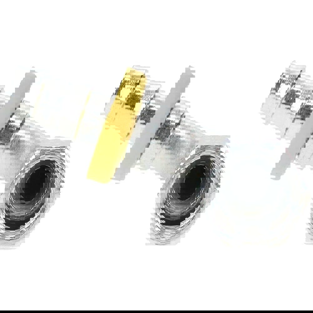 Hydraulic Hose Short Drop Female JIC Swivel 90 deg Elbow: 9.50 mm Hose ID, Hose Size 6, 9/16-18 Thread