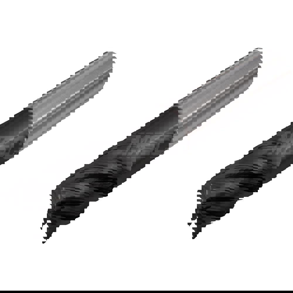 Square End Mill: 3/8'' Dia, 1-1/2'' LOC, 3/8'' Shank Dia, 4'' OAL, 4 Flutes, Solid Carbide