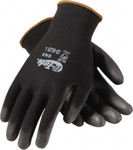 Cut & Abrasion-Resistant Gloves: G-Tek 33-B125, ANSI Cut A1, ANSI Puncture 0, Polyurethane, Nylon