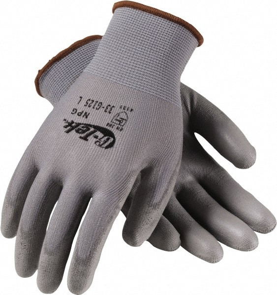 Cut & Abrasion-Resistant Gloves: G-Tek NPG 33-G125, ANSI Cut A1, ANSI Puncture 0, Polyurethane, Nylon