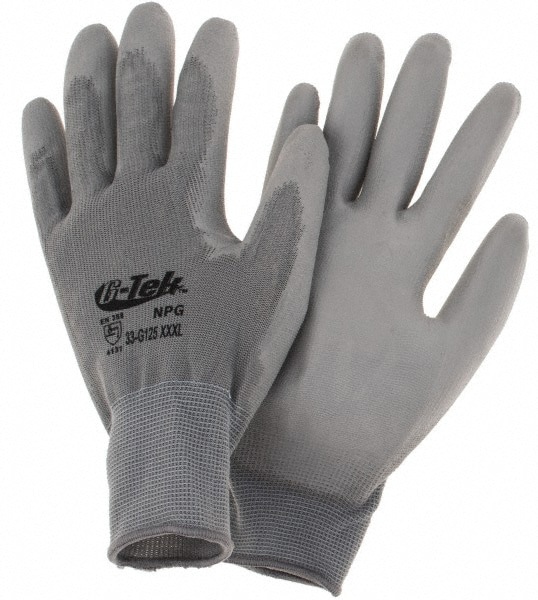 Cut & Abrasion-Resistant Gloves: G-Tek NPG 33-G125, ANSI Cut A1, ANSI Puncture 0, Polyurethane, Nylon
