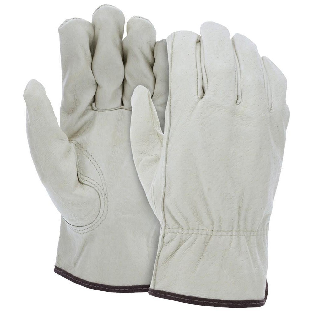 Work Gloves: Memphis 3401, Size X-Large, Not Lined, Pigskin Leather, General Purpose