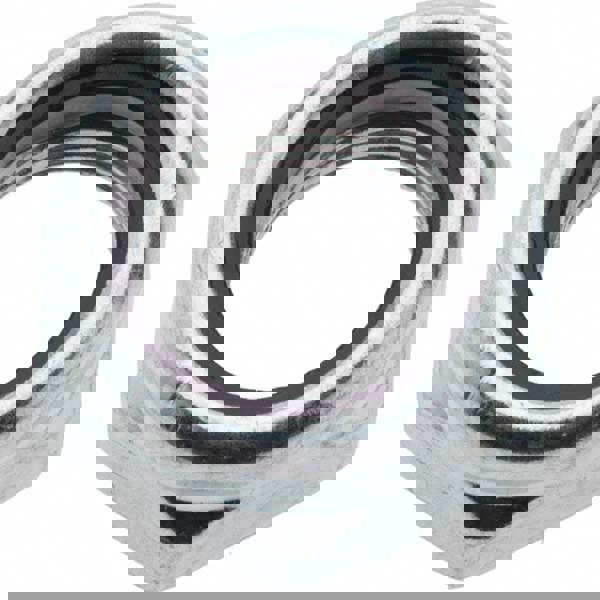 Hex Lock Nut: Insert, Nylon Insert, 7/16-20, Grade 2 Steel, Zinc-Plated