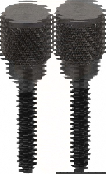 C-12L14 Steel Thumb Screw: 1/4-20, Knurled Head