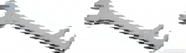 Extra Thin Open End Wrench: Double End Head, 12 mm, Double Ended