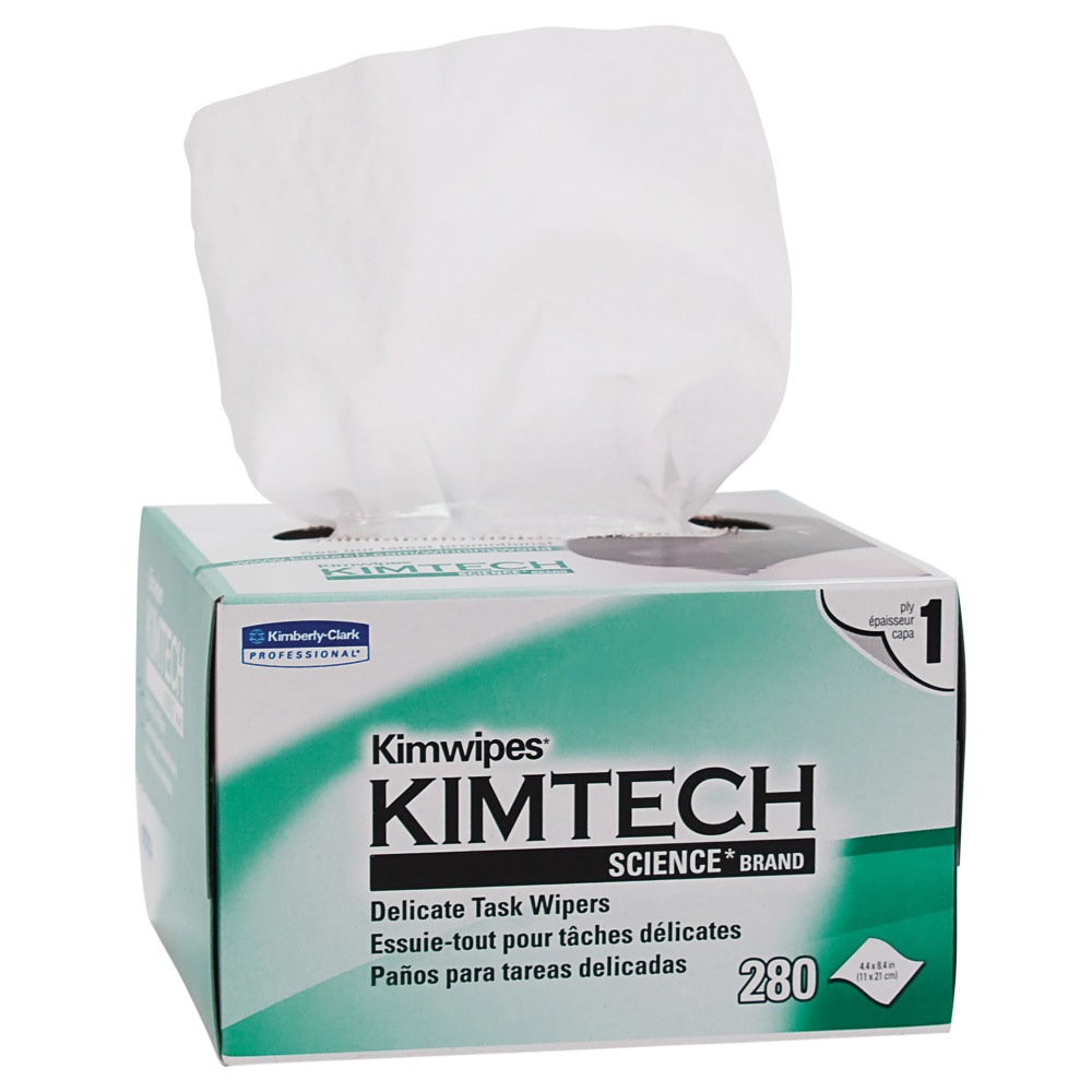 Kimwipes Delicate Task Kimtech Science Wipers (34155), White, 1-ply