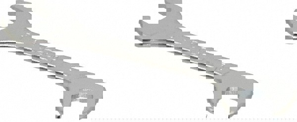 Extra Thin Open End Wrench: Double End Head, 15 mm, Double Ended