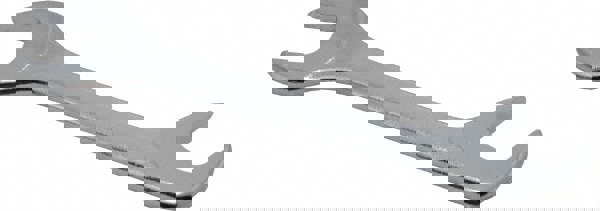 Extra Thin Open End Wrench: Double End Head, 17 mm, Double Ended