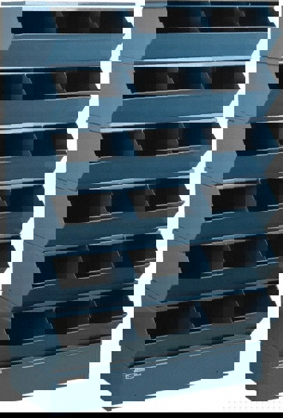 6 Bin, Shelving Unit with Openings & Base