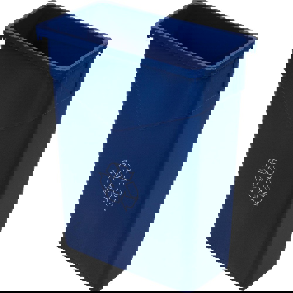 Trash Cans & Recycling Containers; Product Type: Recycling Container ; Type: Recycle Waste Container ; Container Capacity: 15.00 ; Container Shape: Rectangle ; Lid Type: No Lid ; Container Material: Polyethylene