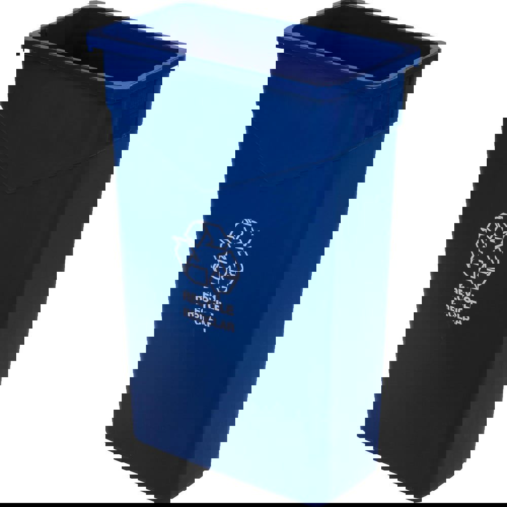 Trash Cans & Recycling Containers; Product Type: Recycling Container ; Type: Recycle Waste Container ; Container Capacity: 23.00 ; Container Shape: Rectangle ; Lid Type: No Lid ; Container Material: Polyethylene