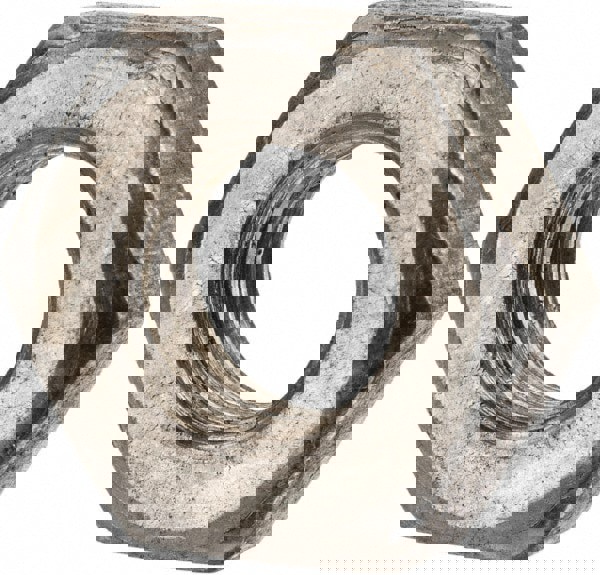 Heavy Hex Nut: 7/16-14, Grade 2 Steel, Bright/Uncoated Finish