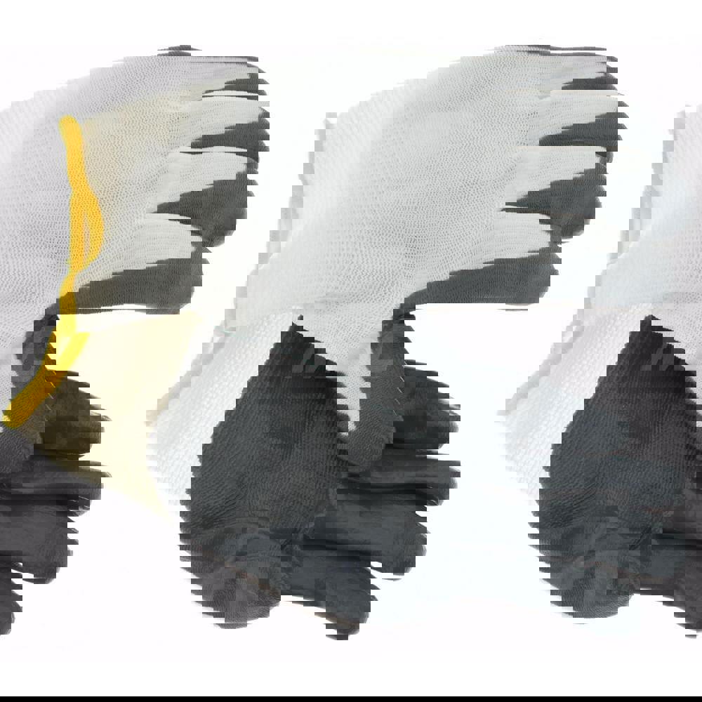 Work Gloves: PRO-SAFE Size Medium, Nitrile-Coated Nylon, General Purpose