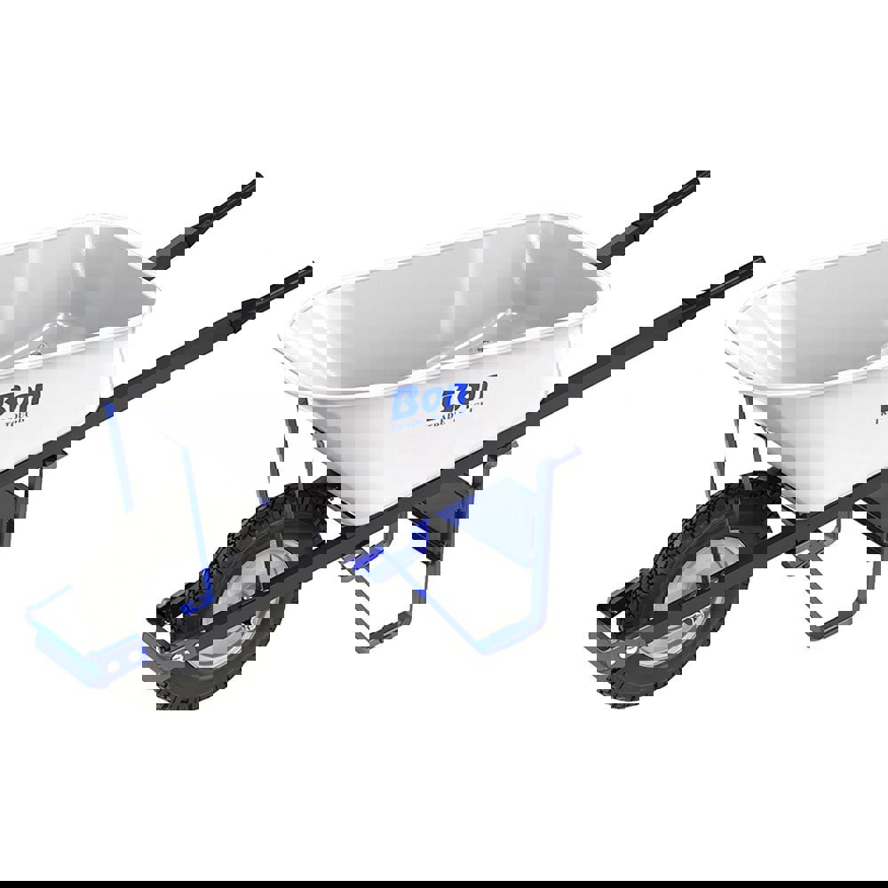 Wheelbarrows; Volume Capacity: 6.0 ; Load Capacity: 250 ; Wheel Material: Rubber ; Tray Material: Steel