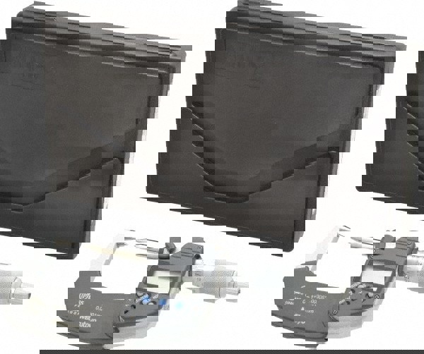 1 Inch, 32mm Throat Depth, Ratchet Stop, Electronic Point Micrometer