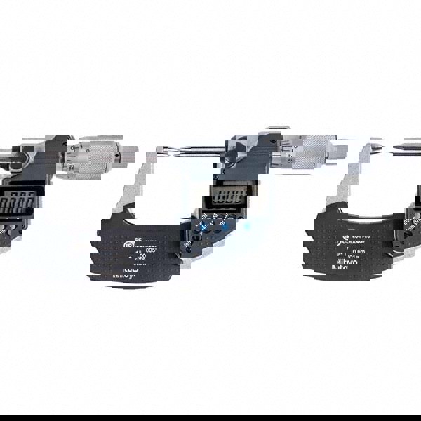 Point Micrometers; Operation Type: Electronic; Thimble Type: Ratchet; Digital Counter: No; Accuracy: 1.0001 in; Anvil Material: Carbide; Spindle Material: Carbide; Calibrated: Yes; Finish: Satin Chrome; Traceability Certification Included: TUV Certified;