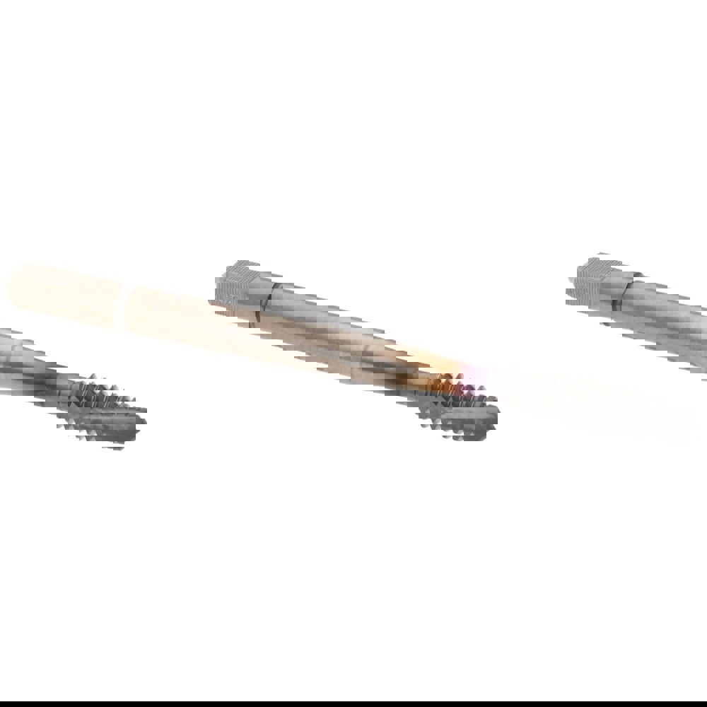 Spiral Point Tap: #6-32, UNC, 2 Flutes, Plug, 3B, Powdered Metal, TiCN Finish