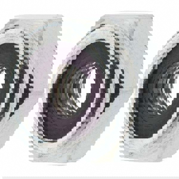 Hex Lock Nut: Insert, Nylon Insert, Grade 2 Steel, Zinc Finish